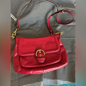 Coach Campbell Handbag-Red